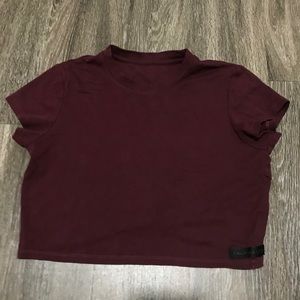 Alphalete LUX Crop - Merlot